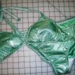 Green shinny 2 pieces bikini